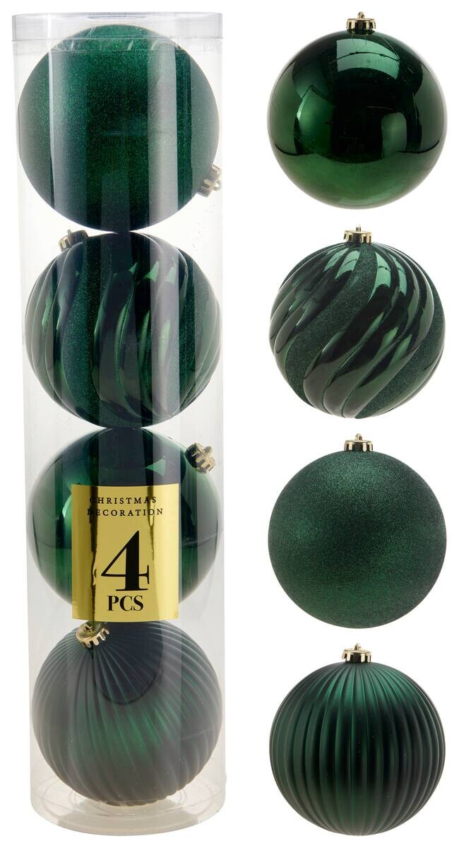 Weihnachtskugel dunkelgrün D: ca. 15 cm