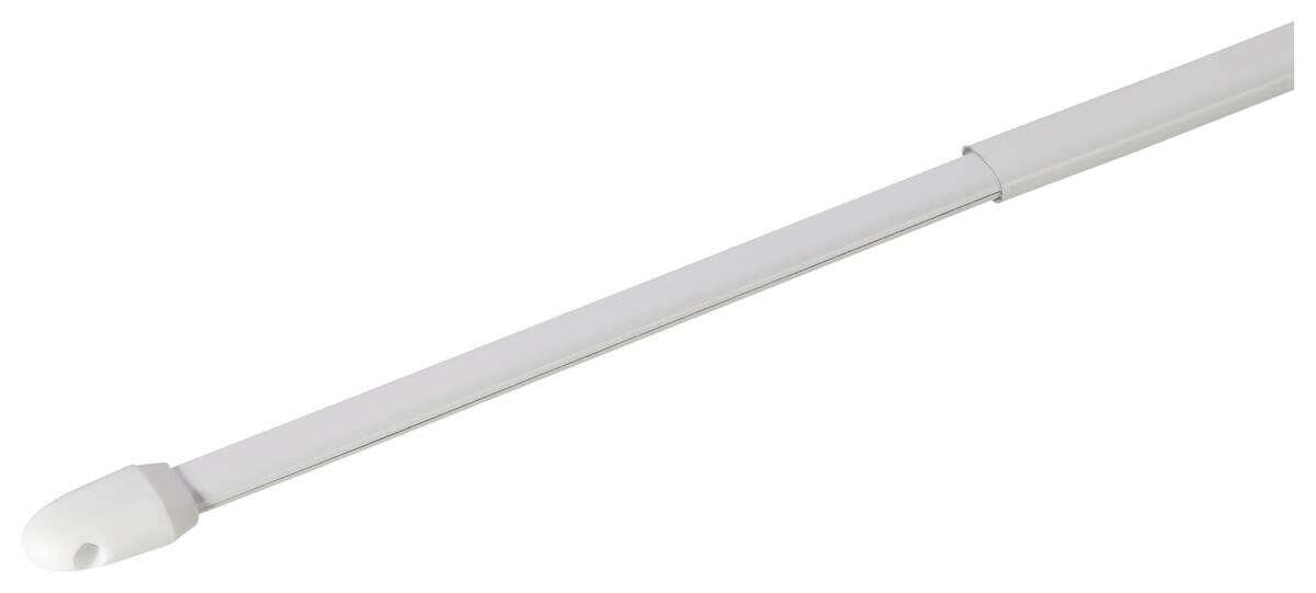 ondeco Vitragenstange simple weiß Metall ausziehbar von ca. 60 bis 90 cm 1 Läufe