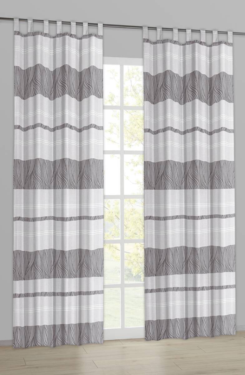 Kombivorhang Capri weiß B/L: ca. 135x245 cm