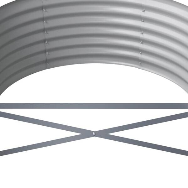 Hochbeet grau Stahl B/H/L: ca. 80x36x224 cm