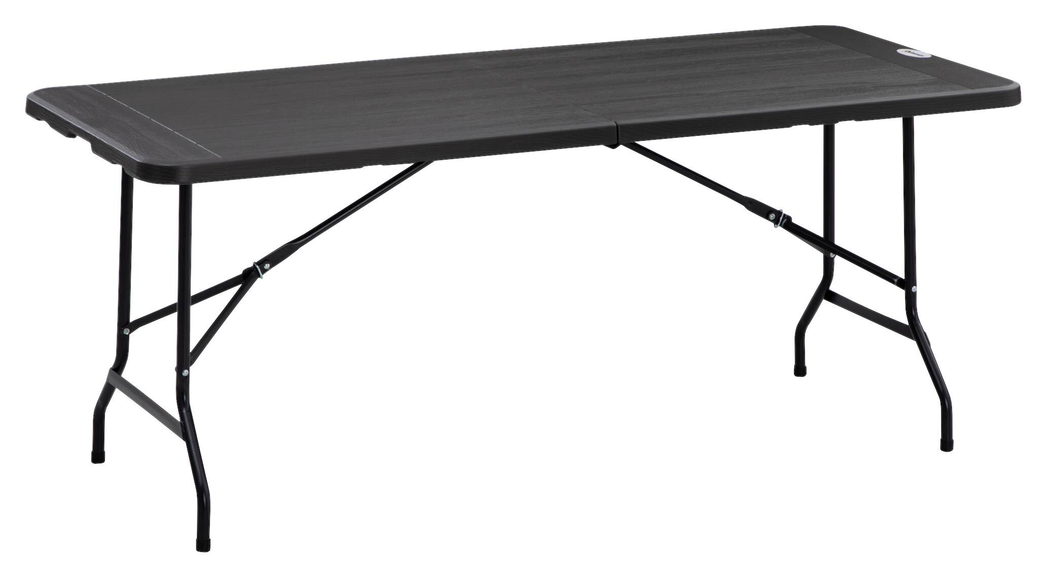 Outsunny Gartentisch dunkelgrau Polyethylen B/H/L: ca. 75,5x73x180 cm