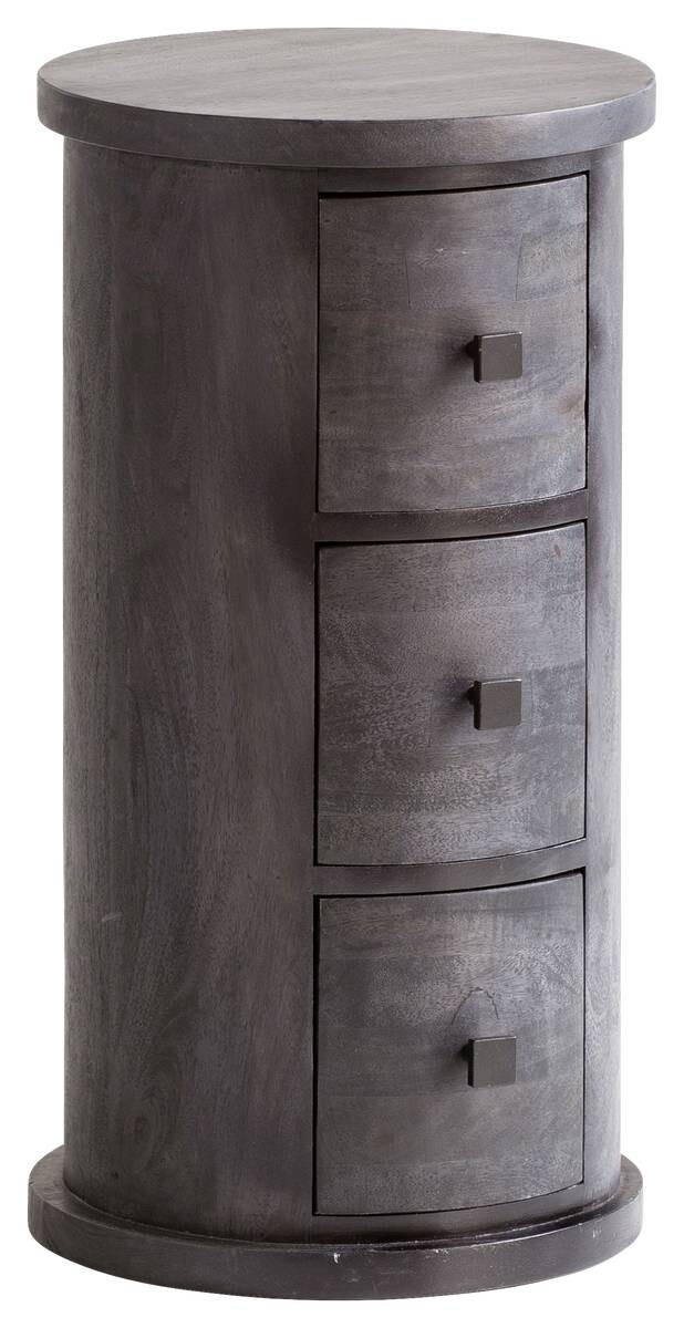 Sideboard schwarz B/H/T: ca. 34x65x34 cm