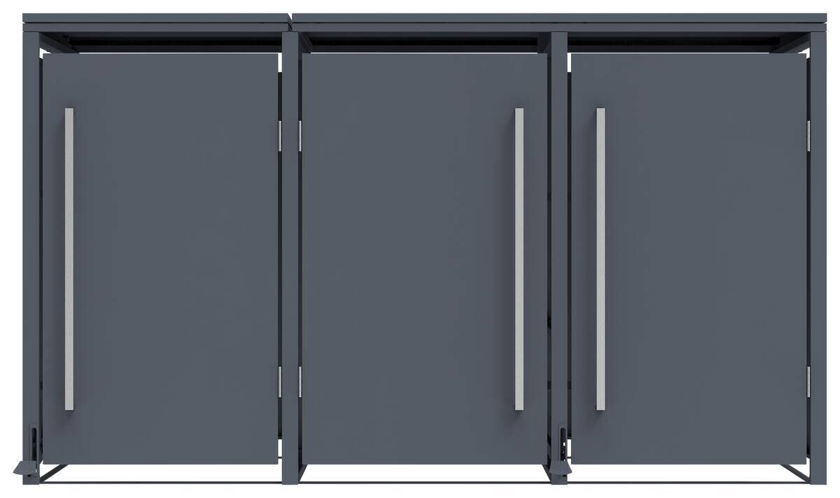 Westmann Mülltonnenbox Pedura anthrazit B/H/L: ca. 199x116x80 cm