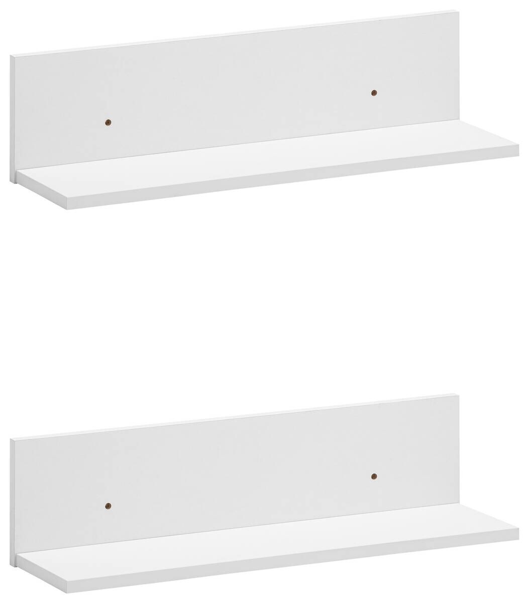 Regal Torge 2er-Set weiß matt B/H/T: ca. 60x15,7x17,3 cm