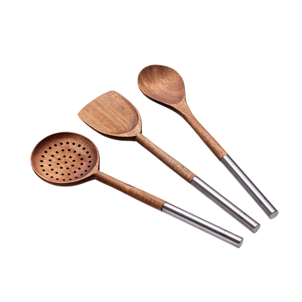 SAN IGNACIO Küchenwerkzeug-Set EL BOHIO braun Edelstahl