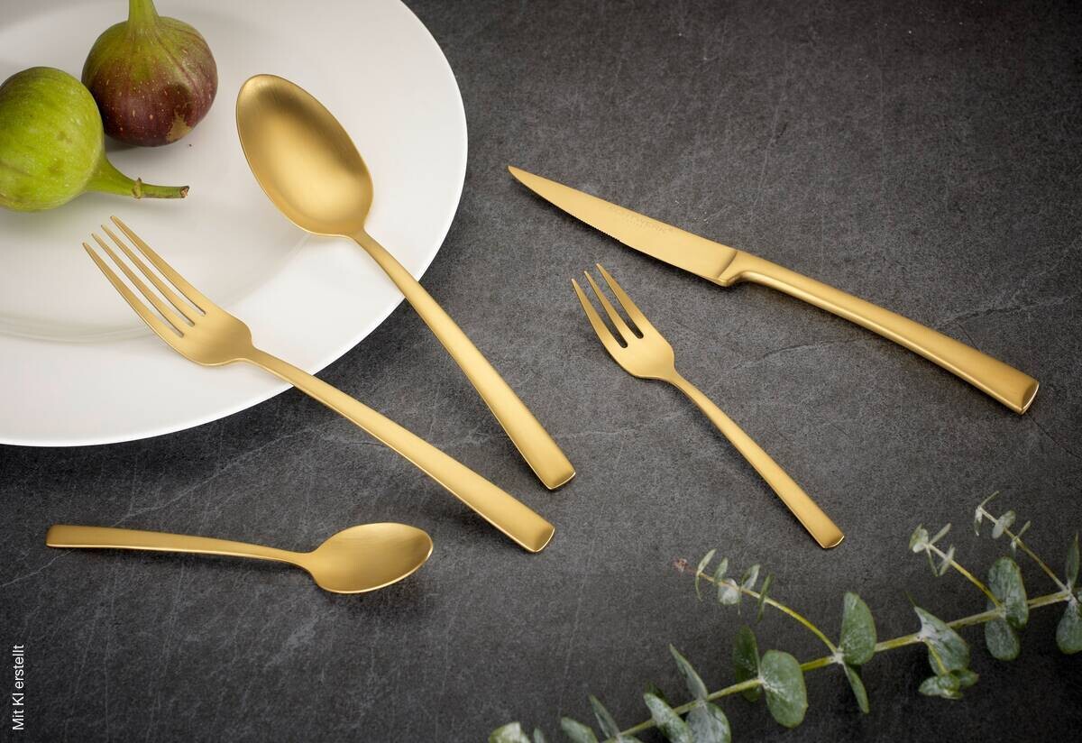 ECHTWERK Besteckset Avelino gold Edelstahl 30 tlg.