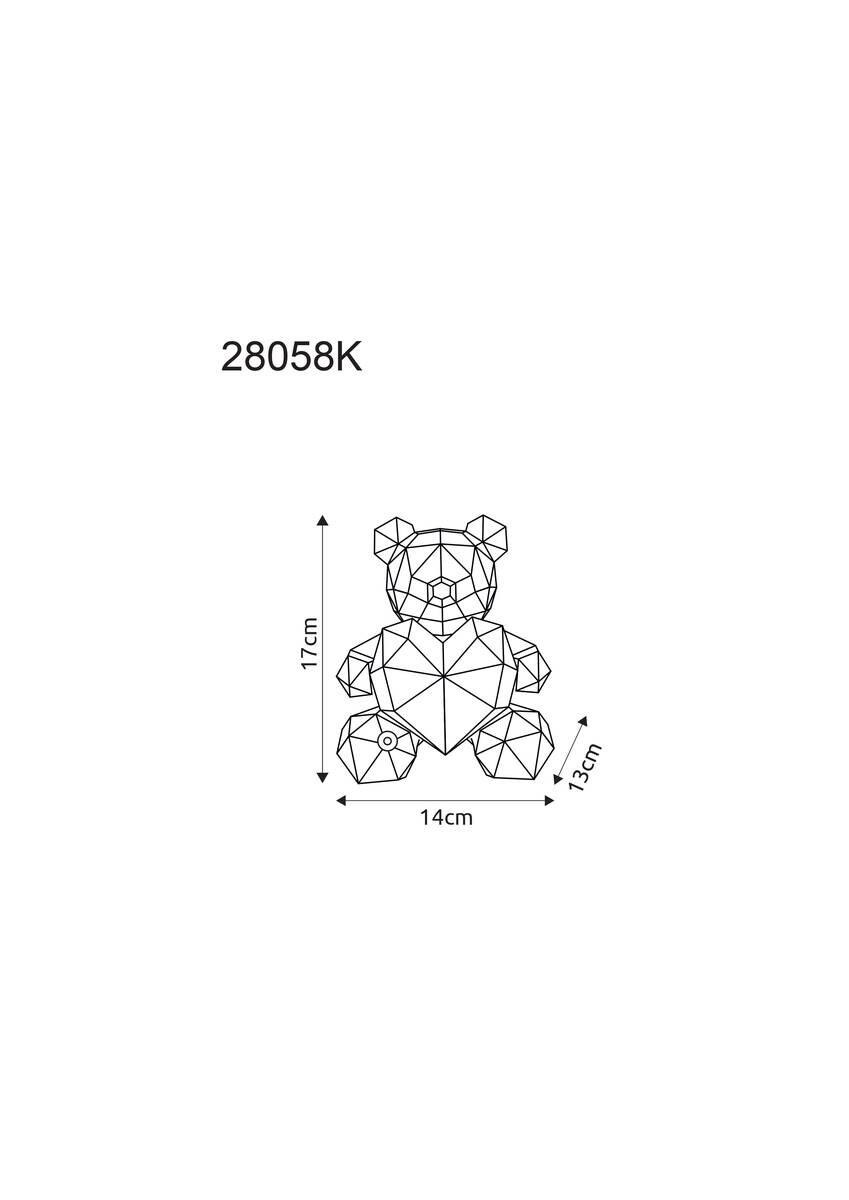 Globo LED-Dekoleuchte transparent B/H/L: ca. 13x17x14 cm