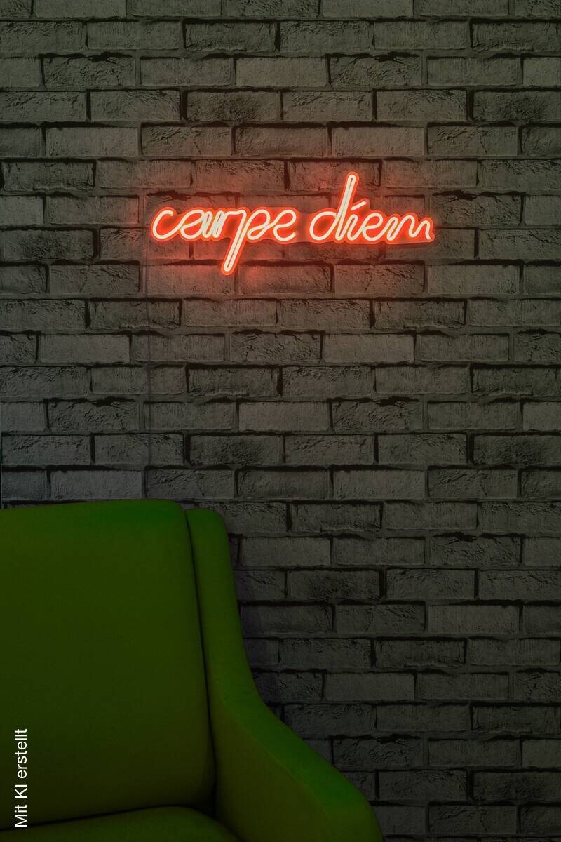 Opviq LED-Wandleuchte rot PVC B/H/T/L: ca. 53x20x2x53 cm