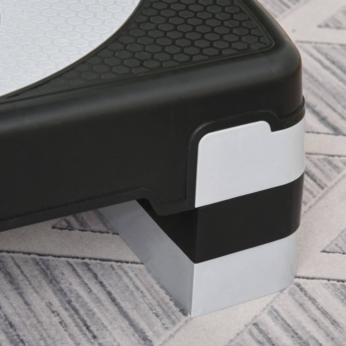 HOMCOM Steppbrett schwarz Kunststoff B/H/L: ca. 31x20x80 cm