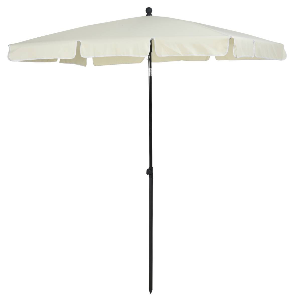 Outsunny Gartenschirm beige Aluminium B/H/L: ca. 125x235x200 cm