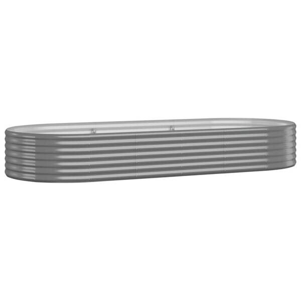 Hochbeet grau Stahl B/H/L: ca. 100x36x249 cm