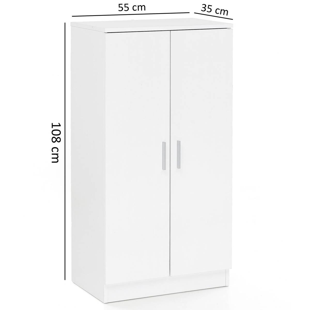 Schuhschrank weiß B/H/T: ca. 55x108x35 cm