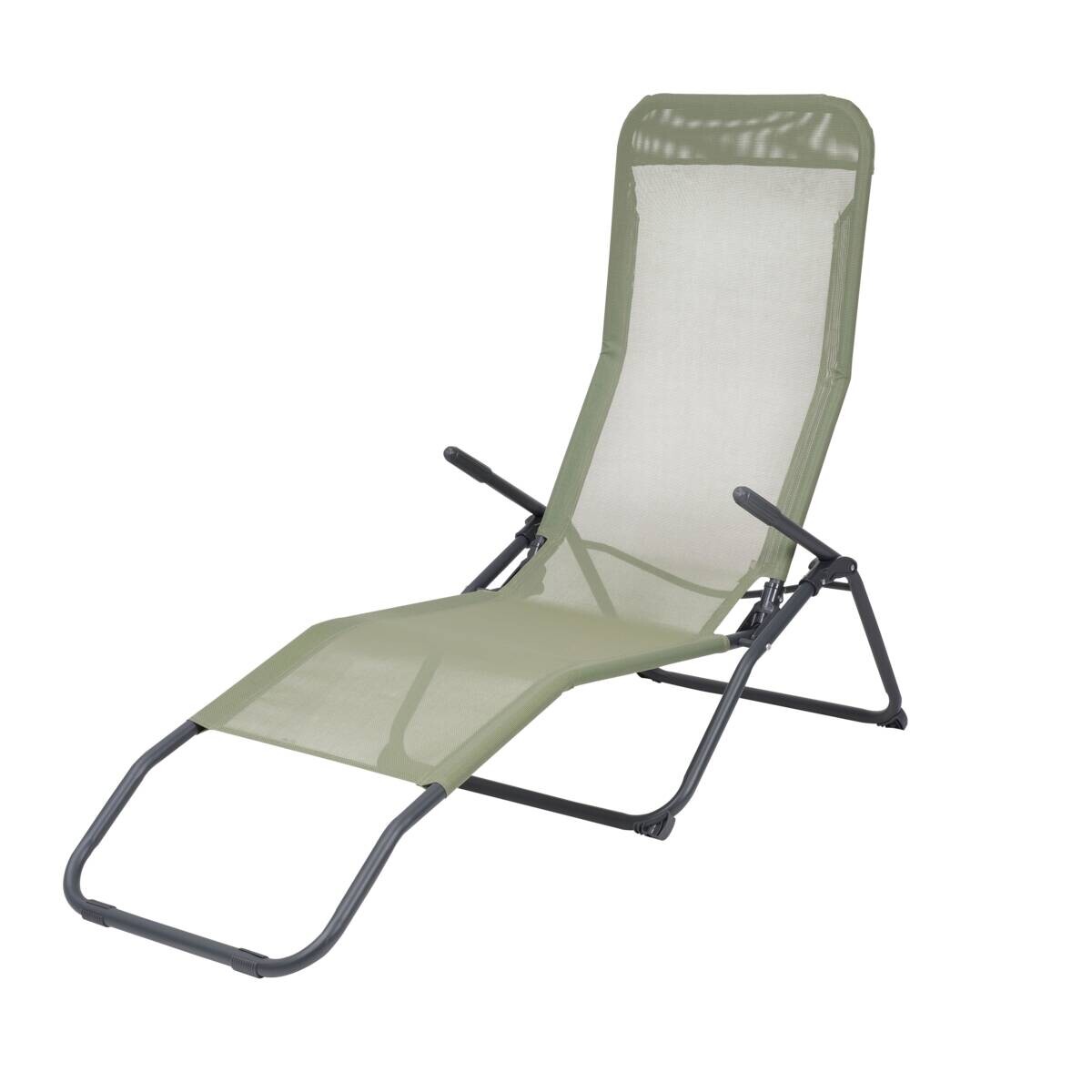 POCOline Wellnessliege salbei Textilene B/H/L: ca. 59x98x145 cm