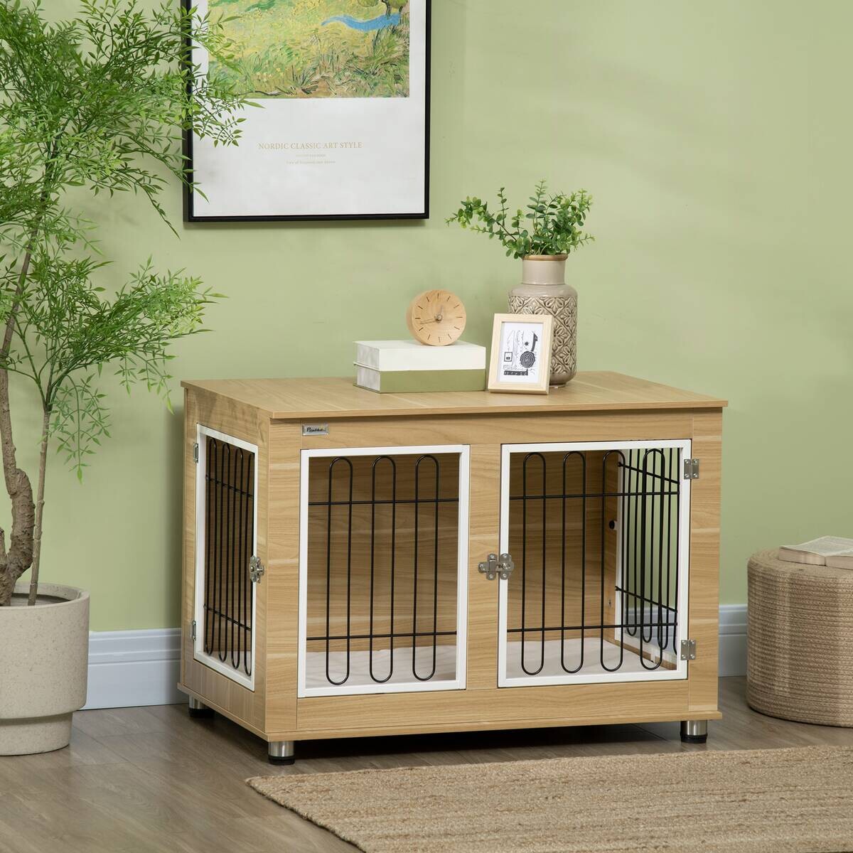PawHut Hunde-Zubehör Eiche Polypropylen B/H/L: ca. 58x90x65 cm