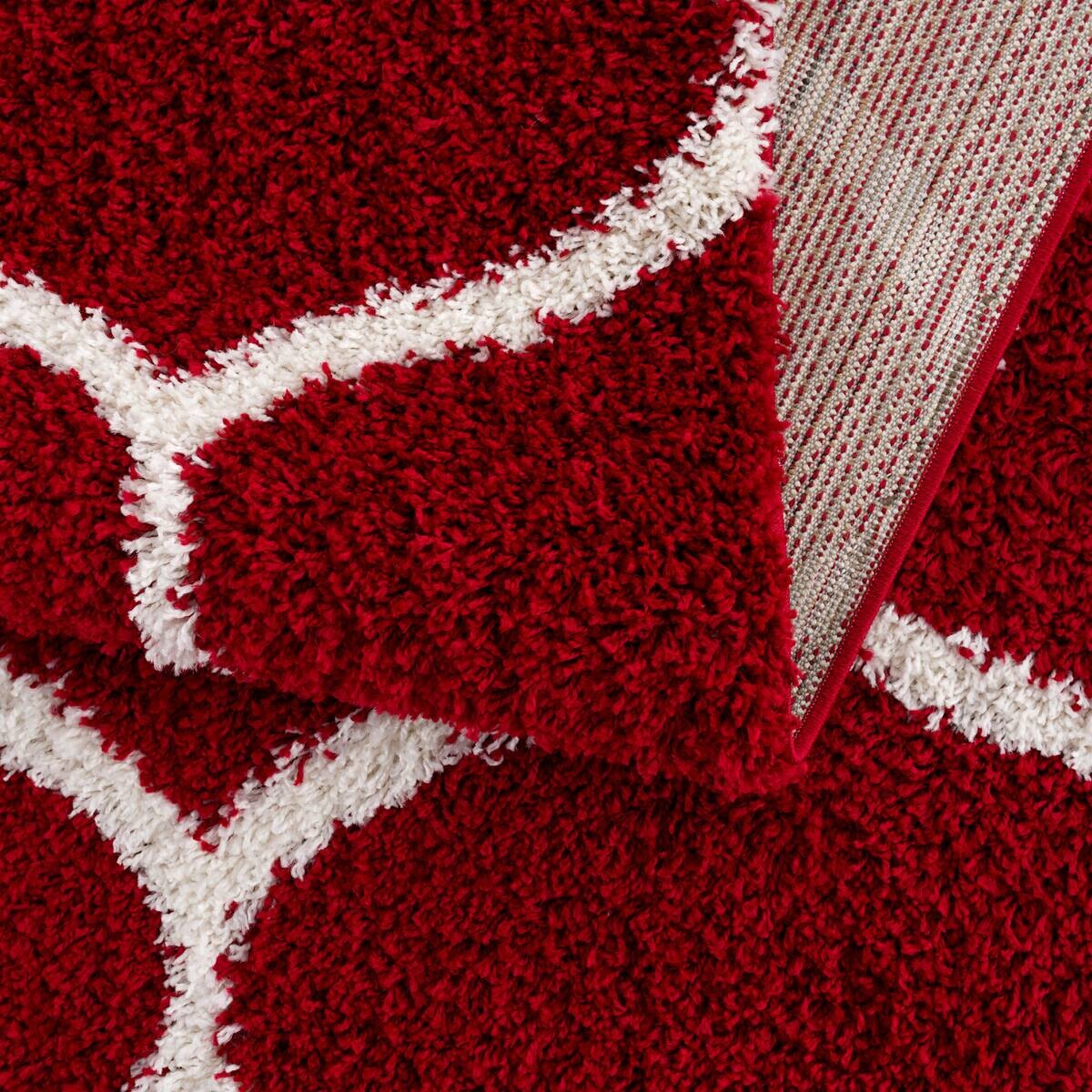 Sanat Hochflorteppich MADRID rot D: ca. 200 cm