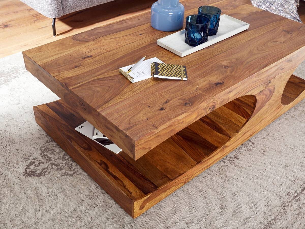 Wohnling Couchtisch braun B/H/T: ca. 118x38x70 cm