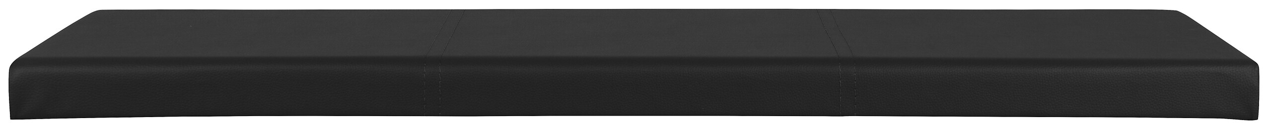 Klemmkissen Malawi schwarz Kunstleder B/H/T: ca. 130x6x42 cm