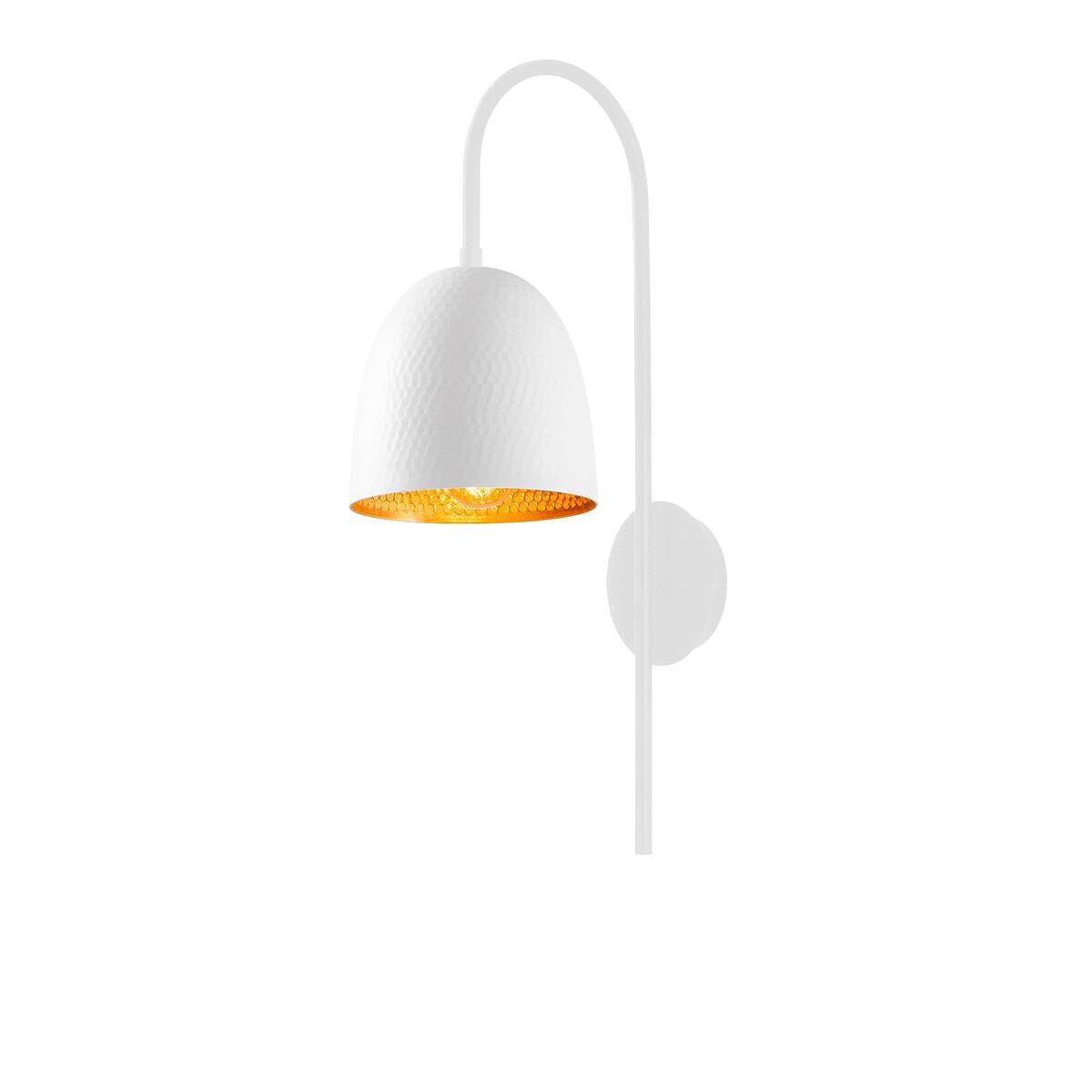 Opviq Wandleuchte weiß B/H/T: ca. 16x57x24 cm E27 1 Brennstellen