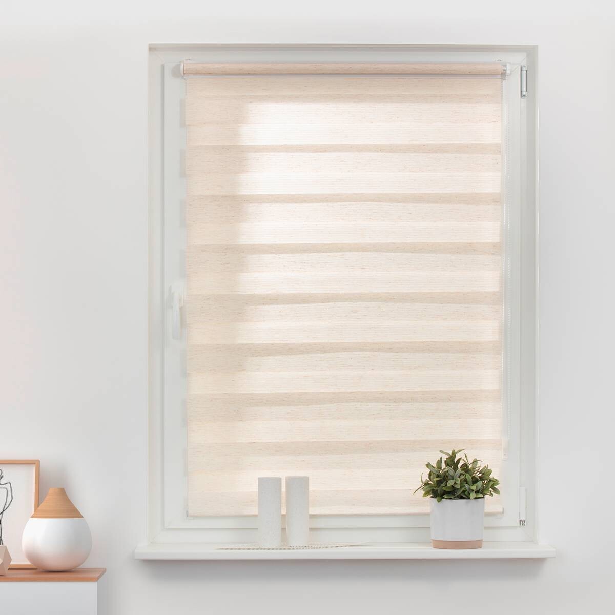 LICHTBLICK Doppelrollo Duo natur B/L: ca. 45x150 cm