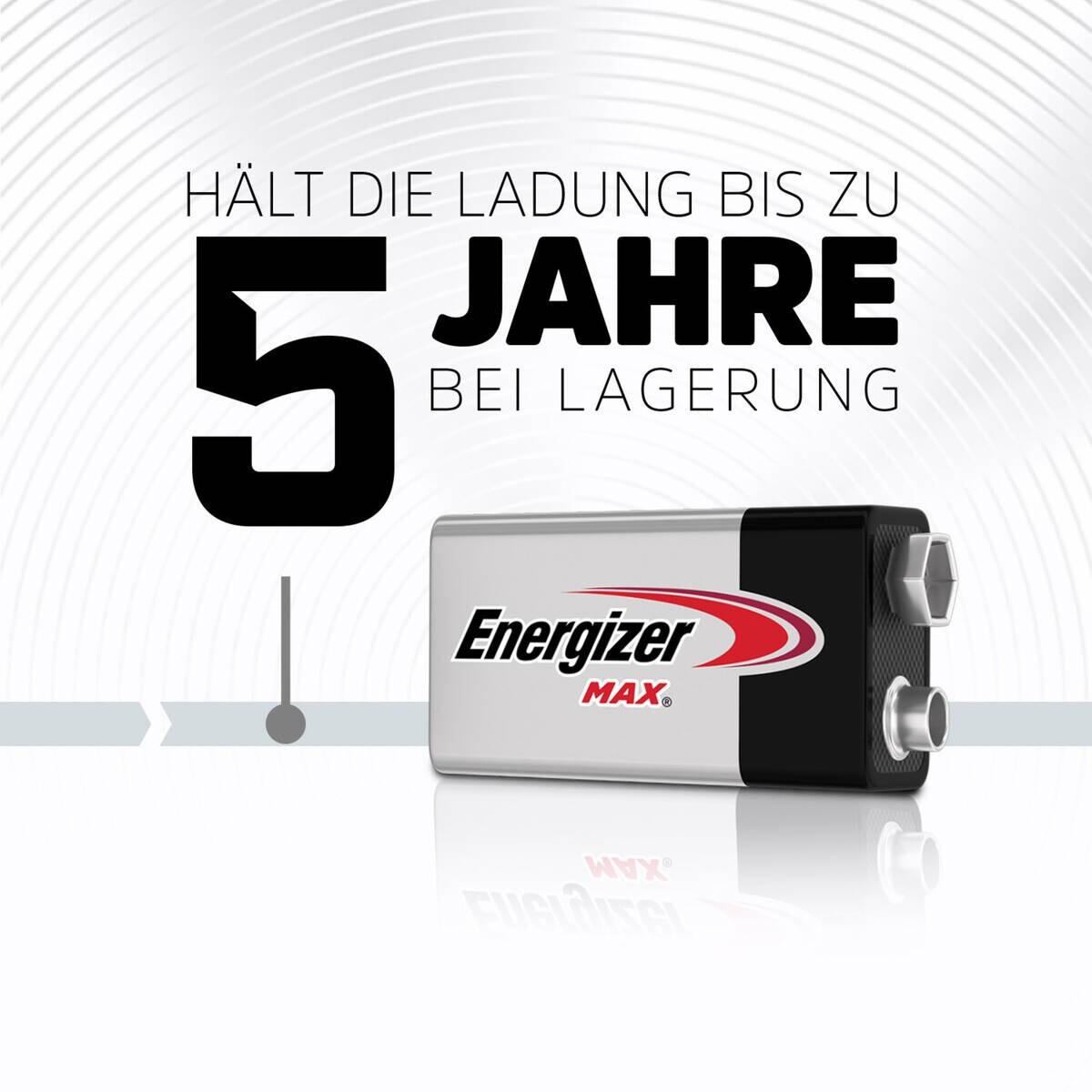 Energizer Batterie Max 9V E-Block (6LR61) 1er Pack