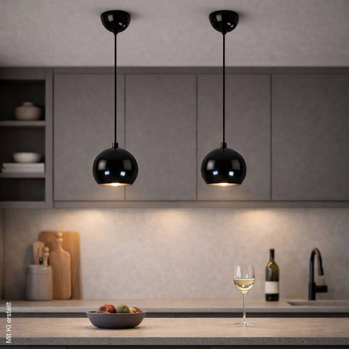 Opviq Pendelleuchte schwarz B/H/T: ca. 15x111x15 cm E27 1 Brennstellen