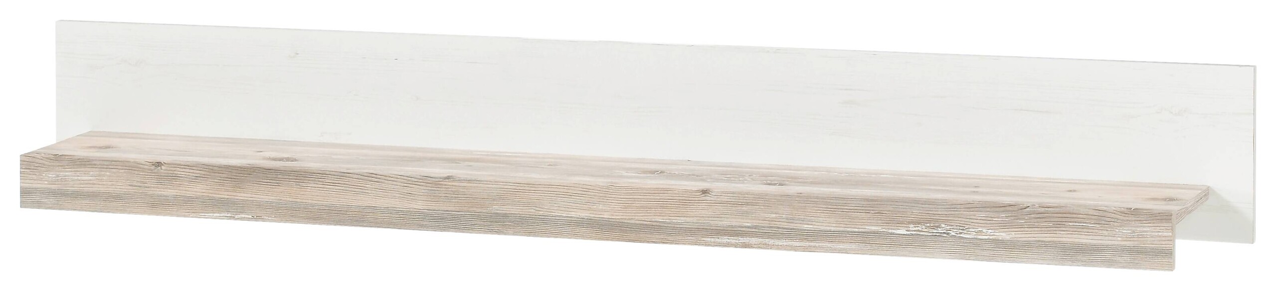 Wandboard Florenz weiß Pinie Optik Holzwerkstoff B/H/T: ca. 150x20x20 cm