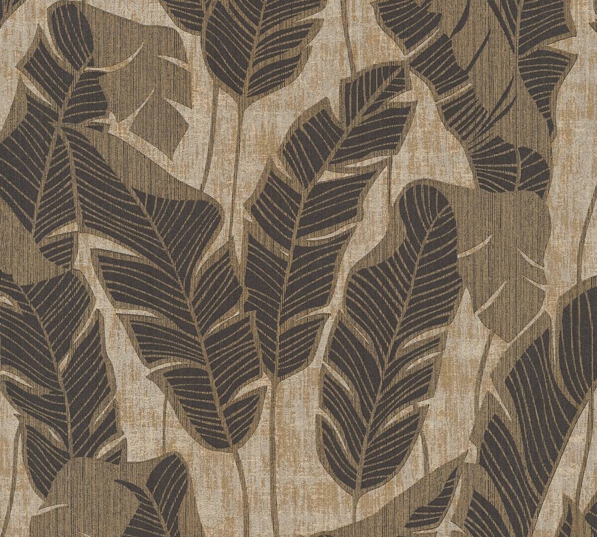 A.S.Creation Vliestapete schwarz beige B/H/D: ca. 53x1005x9,3 cm