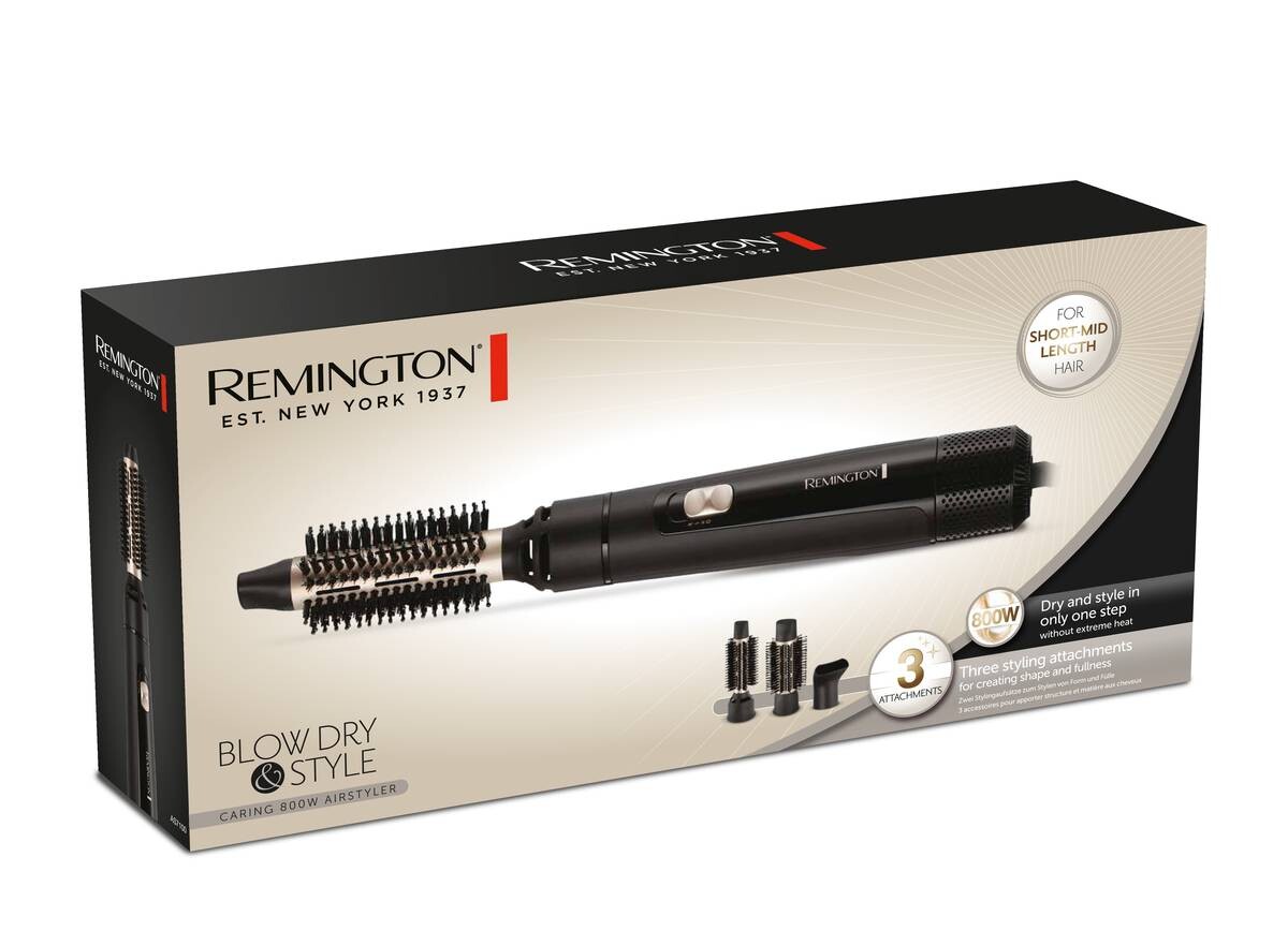 REMINGTON Warmluftlockenstab AS7300 schwarz gold B/H/T: ca. 42,5x5,4x5,4 cm