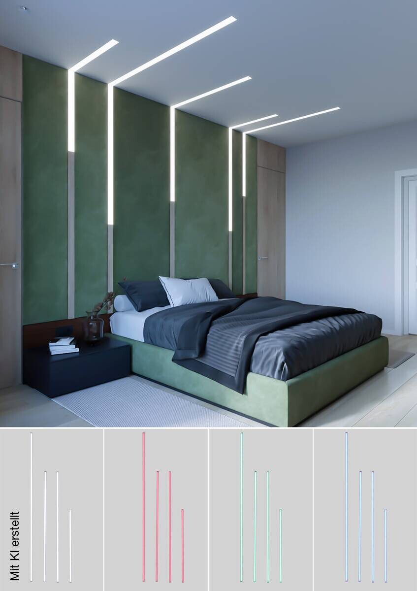 Nolo LED-Akustikpaneelbeleuchtung Line weiß