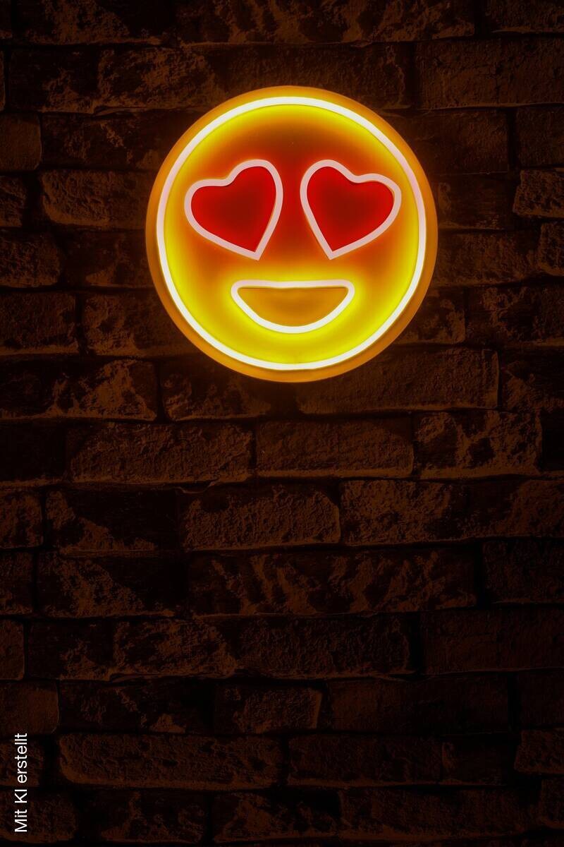 Opviq LED-Wandleuchte rot gelb PVC B/H/T/L: ca. 27x27x2x27 cm