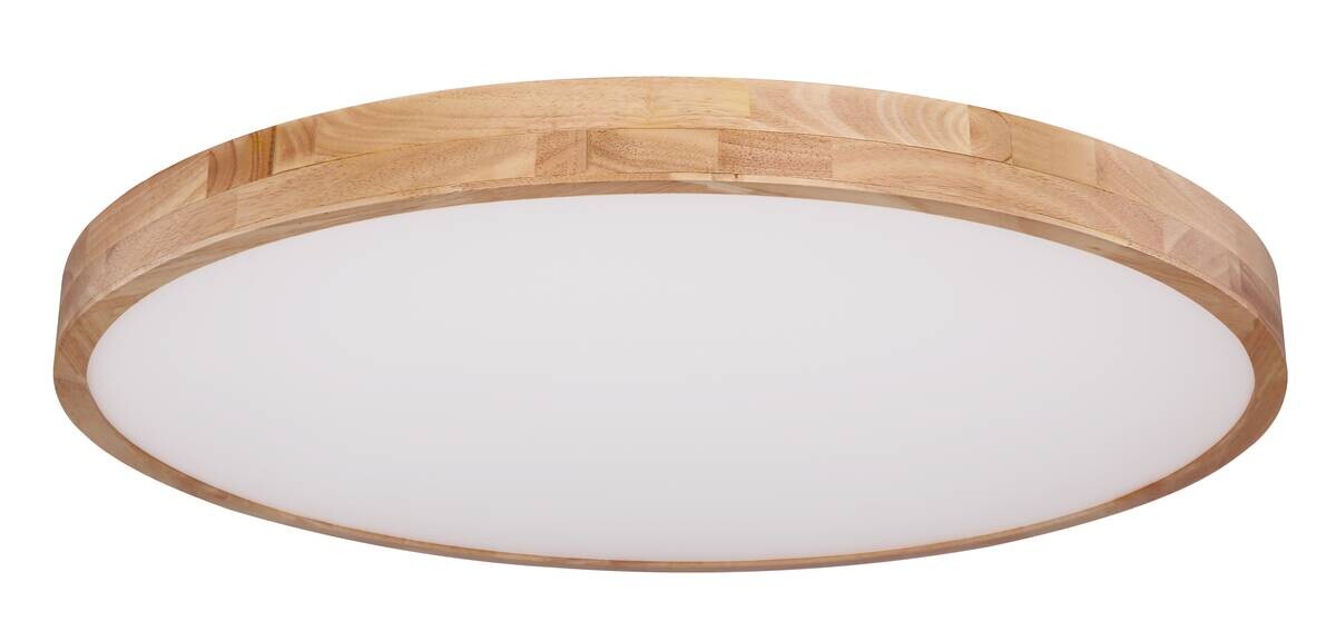 GLOBO Deckenleuchte Rainer braun Holz Metall H/D: ca. 11x80 cm 1 Brennstellen