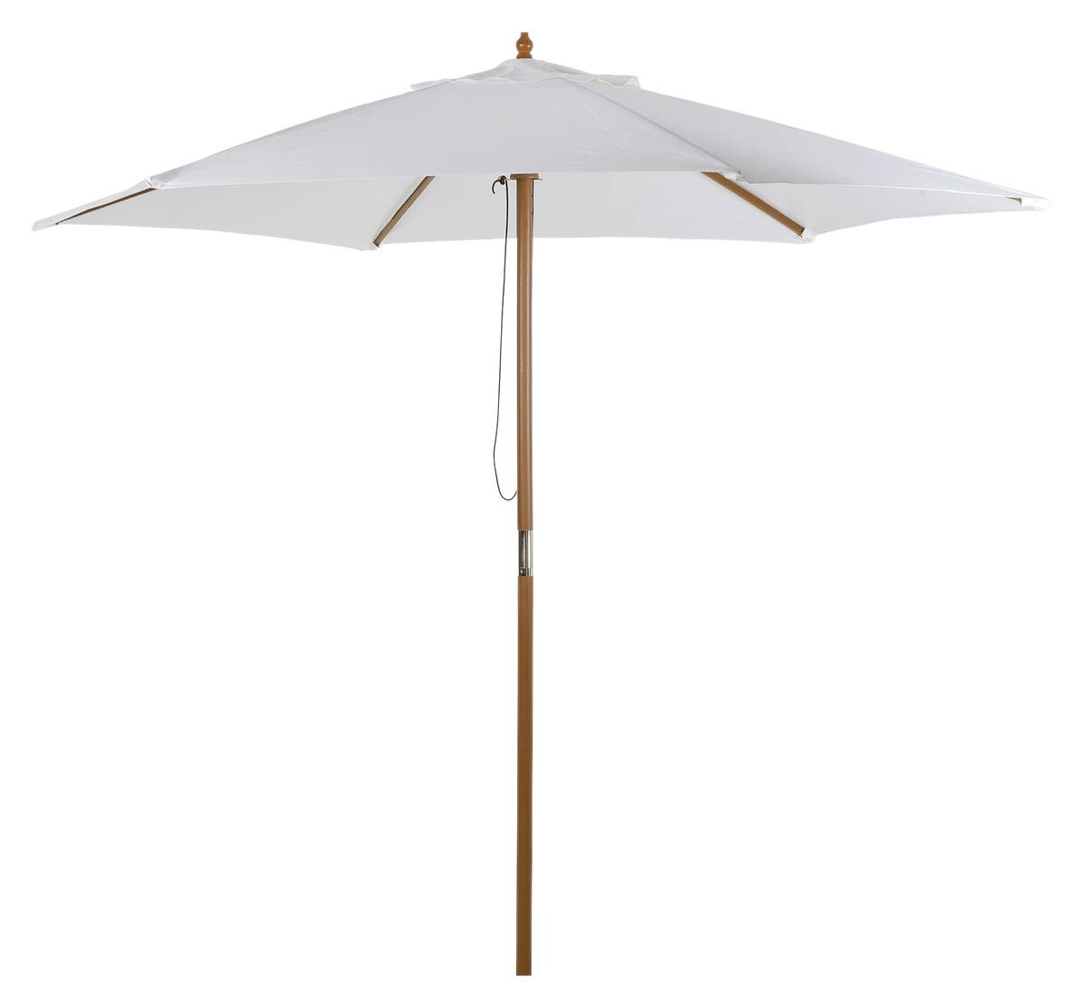 Outsunny Sonnenschirm creme Bambus H/D: ca. 230x250 cm