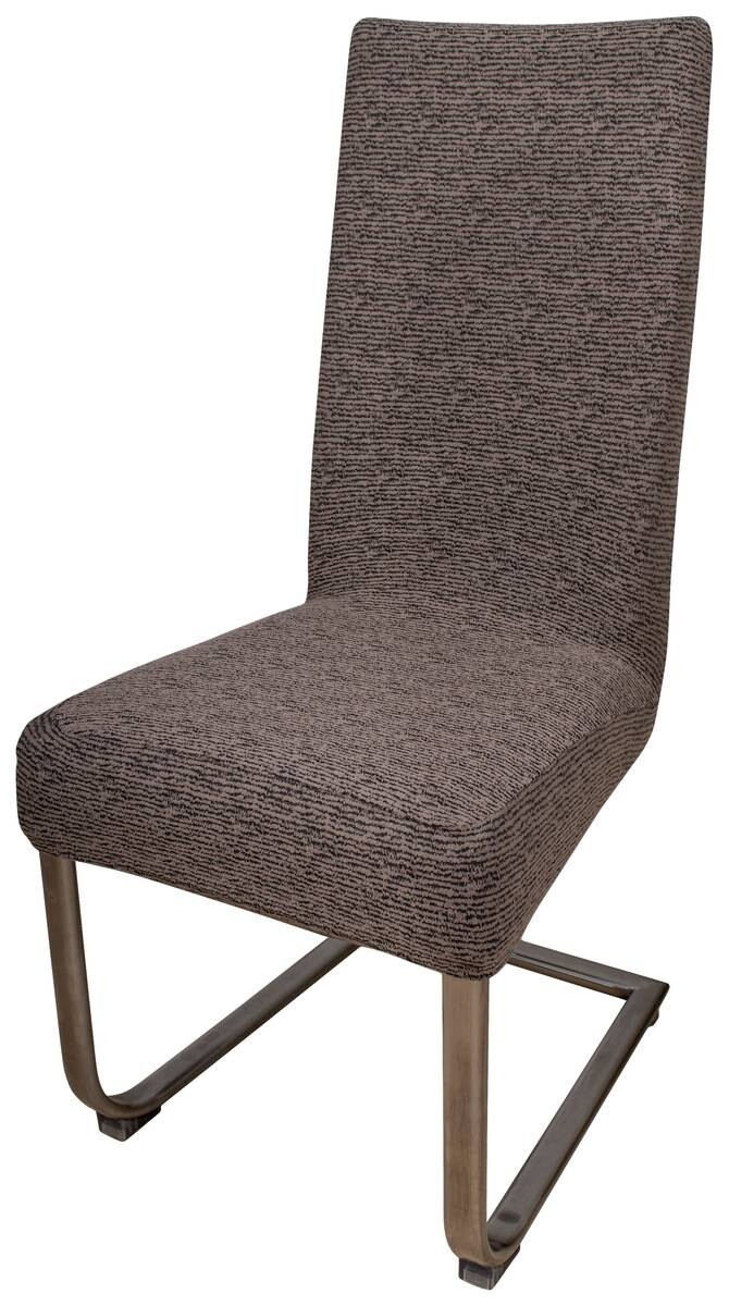 Stuhlhusse braun Baumwolle B/H/L: ca. 45x65x40 cm
