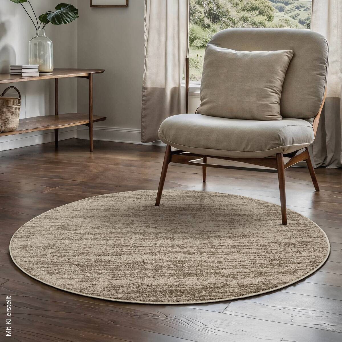 Sanat Kurzflorteppich OSLO beige D: ca. 80 cm