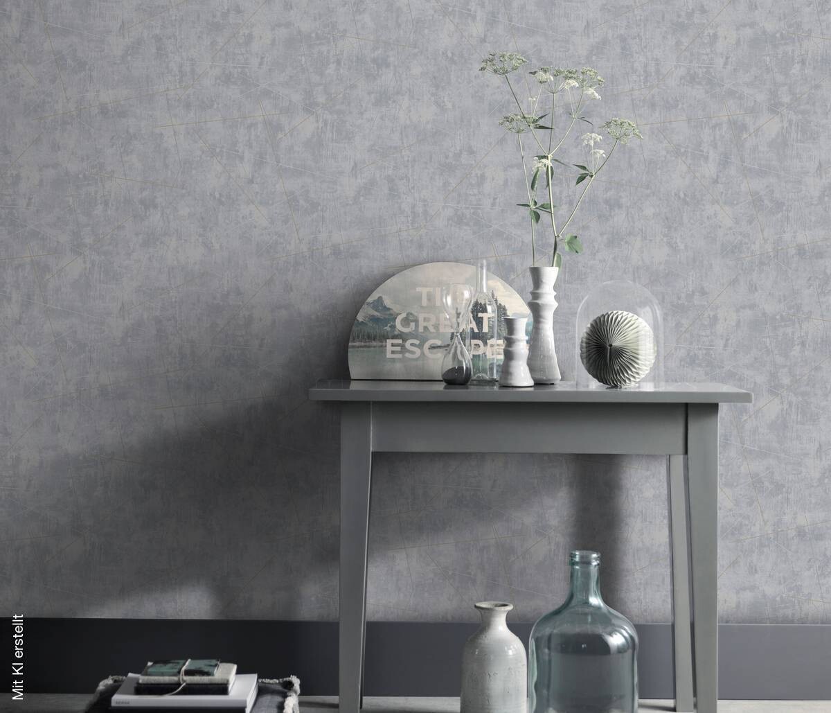 Erismann Vliestapete Betonoptik grau B/L: ca. 53x1005 cm