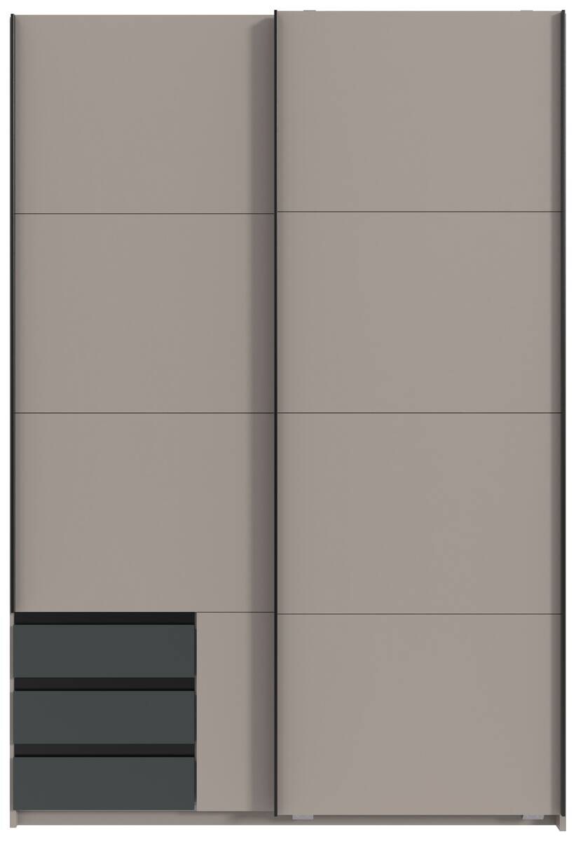 Schwebetürenschrank Bahamas Sahara grau B/H/T: ca. 135x198x65 cm
