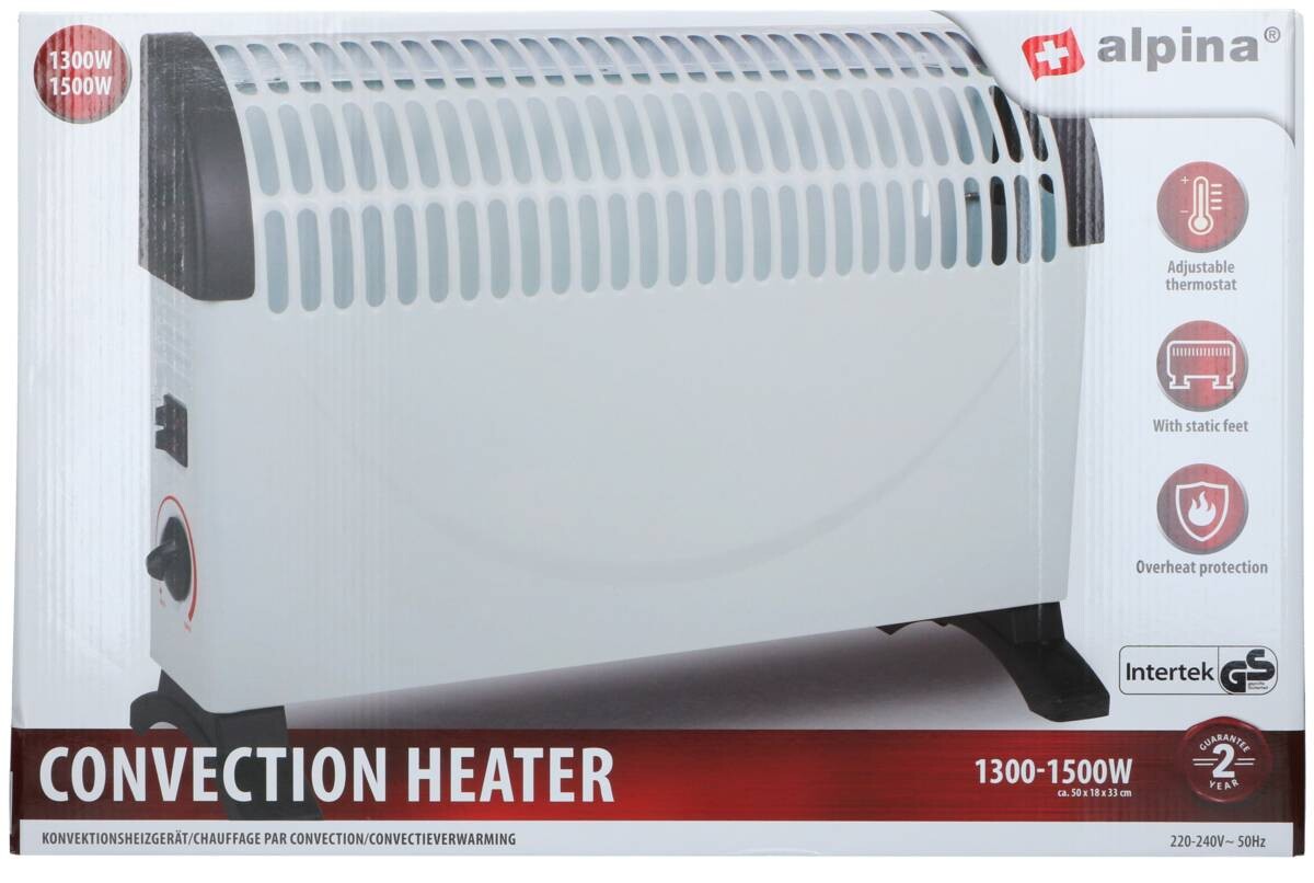 alpina Konvektor Heizung 871125223159 weiß Metall B/H/T: ca. 53x39x20 cm ca. 1500 W