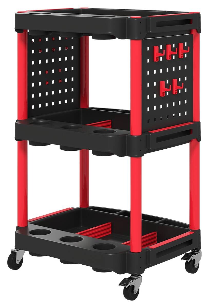 Werkstattwagen schwarz B/H/L: ca. 47,5x89x56,5 cm