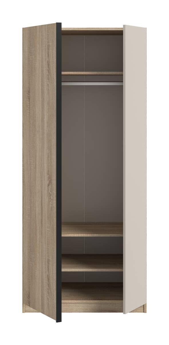 Kleiderschrank OAKLAND Eiche Sonoma Nachbildung Cashmere B/H/T: ca. 80x183x53 cm