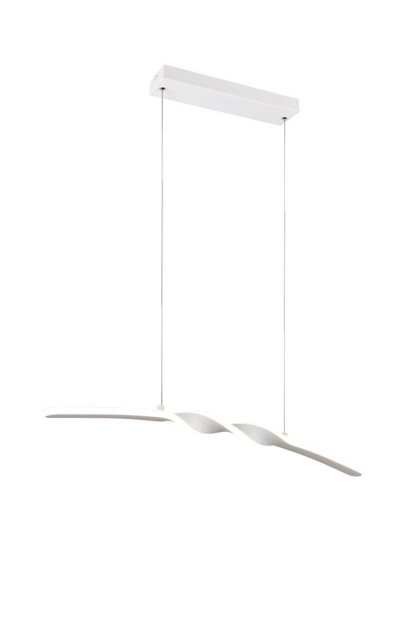 Reality LED Pendelleuchte Ginko weiß Metall B/H/T: ca. 79x15x9 cm 1 Brennstellen