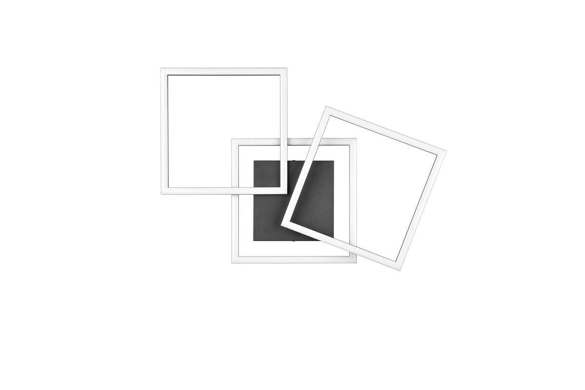 Reality LED-Deckenleuchte Trail schwarz Metall B/H/T: ca. 74x7x35 cm 1 Brennstellen