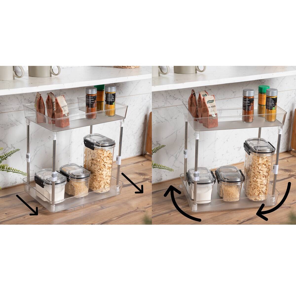 Küchenregal transparent Kunststoff