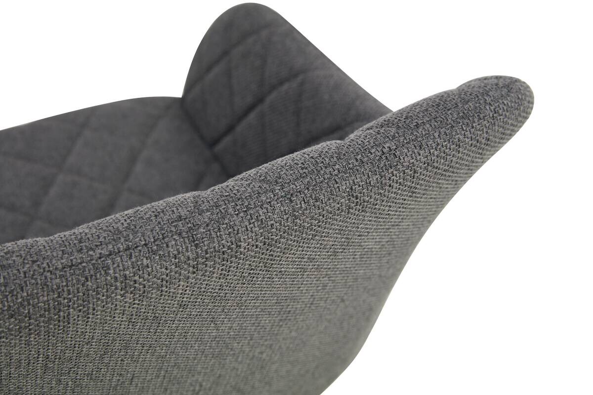 Stuhl LEA, 2er Set anthrazit Webstoff B/H/T: ca. 56x83x60 cm