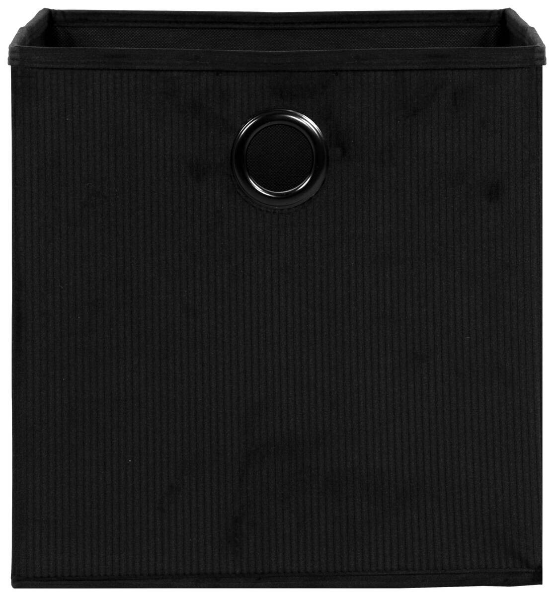 Stoffbox schwarz B/H/T: ca. 32x32x32 cm