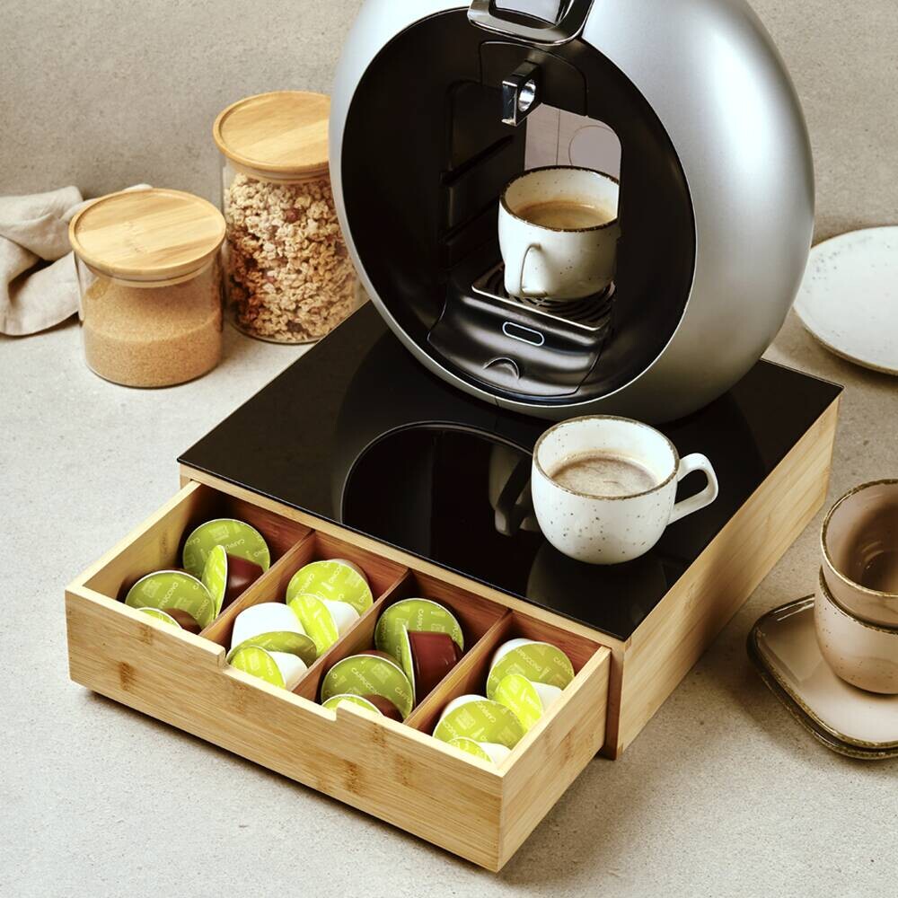 Kesper Vorratsbox mit Schublade schwarz B/H/L: ca. 31x30x10 cm