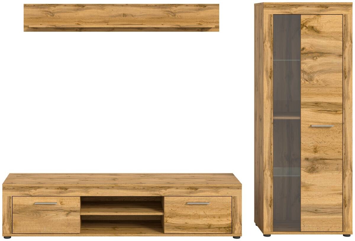 Wohnwand Jam Eiche Wotan Nachbildung B/H/T: ca. 235x159x35 cm