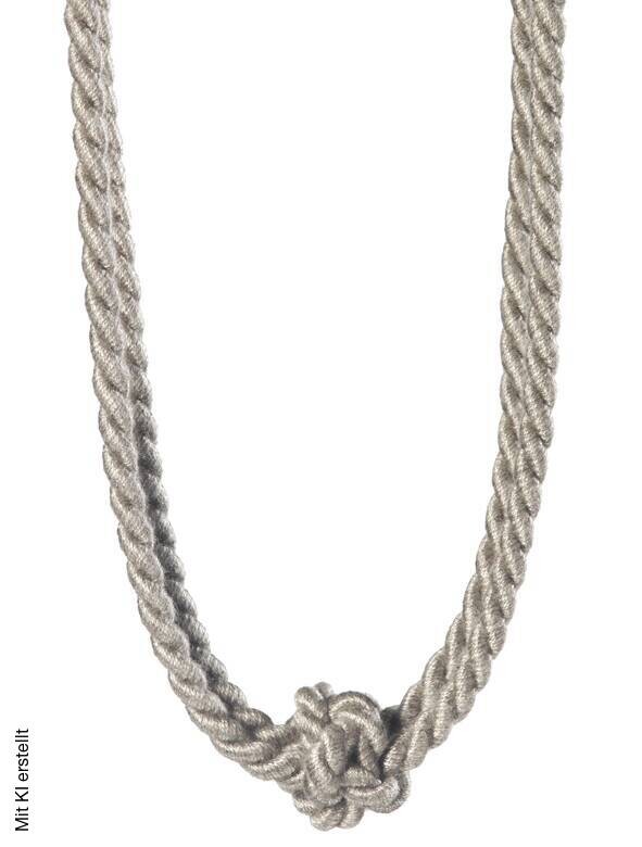 Raffhalter hellgrau 65% Viskose, 35% Baumwolle L: ca. 60 cm