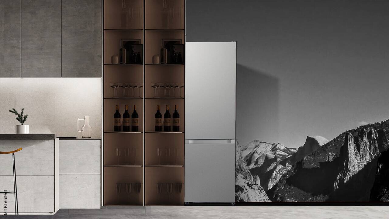POCOline Kühl-/Gefrierkombination KGK262-176CIX Inox B/H/T: ca. 54x176x55 cm