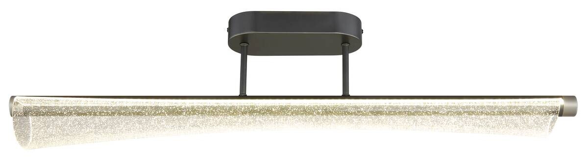 GLOBO Deckenleuchte klar anthrazit nickel matt Metall Acryl B/H/L: ca. 12x19x81 cm 1 Brennstellen