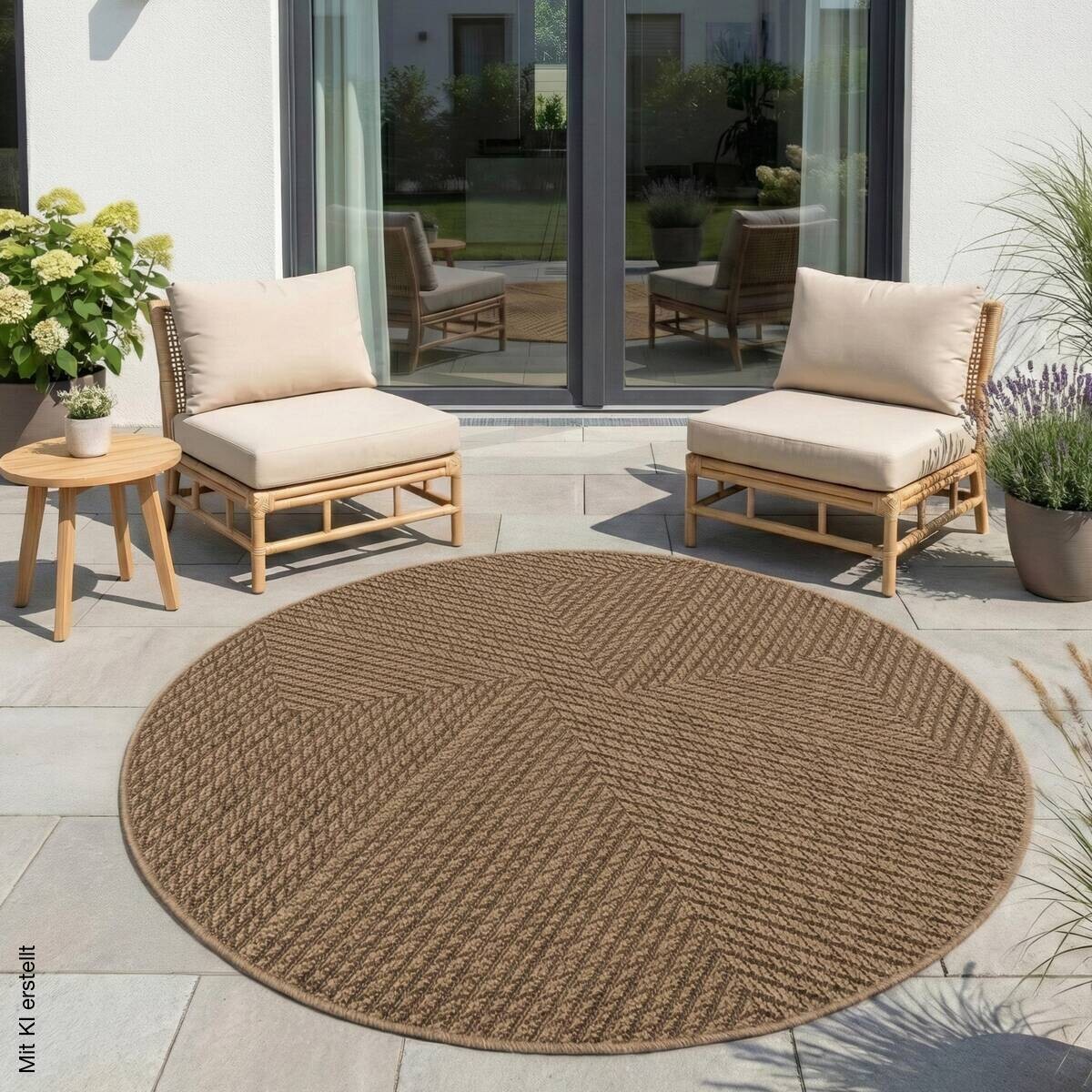 Ayyildiz Flachwebteppich TIMBER beige D: ca. 200 cm